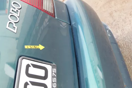 VW Polo 6N Heckklappe Klappe hinten Kofferraumklappe mit Scheibe grün LC6P (166614)