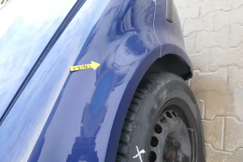 VW Passat 3BG 3B6 Kotflügel vorne rechts blau LA5E (Blinkerloch) (166641)