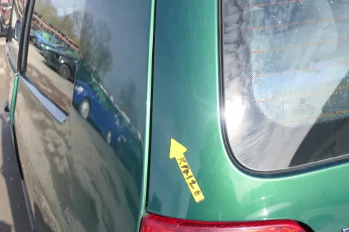 VW Lupo 6X Heckklappe Klappe Kofferraumklappe Scheibe grün LA6N (166671)