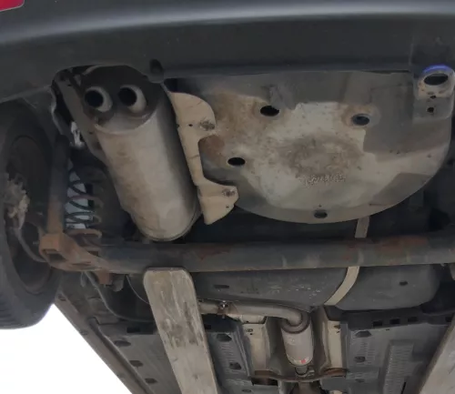 VW Polo 9N Ibiza 6L Auspuff Endschalldämpfer + Mittel hinten TDI ATDI  (166851)