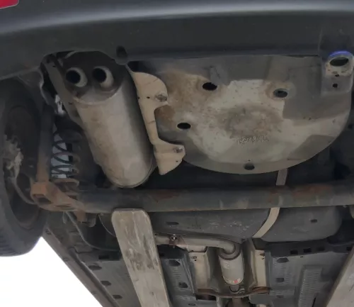VW Polo 9N Ibiza 6L Auspuff Endschalldämpfer + Mittel hinten TDI ATDI