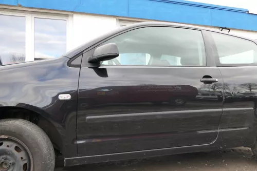 VW Polo 9N 9N3 Tür vorne links Fahrertür 2/3-Türer schwarz LC9Z ohneAnbautei (166864)