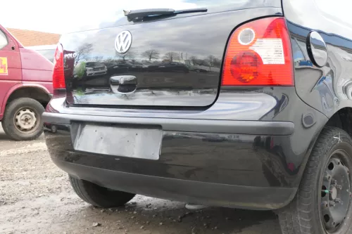 VW Polo 9N 9N3 Stoßstange Heckstoßstange hinten schwarz LC9Z (166866)
