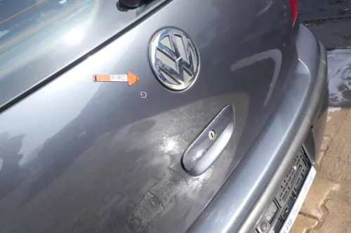 VW Polo 9N3 9N Heckklappe Kofferraumklappe Klappe grau LC7V - Scheibe ohne (167245)