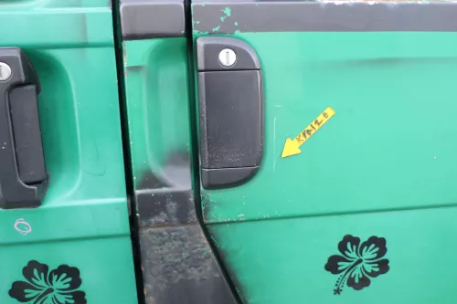 VW T4 Tür vorne rechts grün LA6N Beifahrertür 701831056H bis ca. 1996 ohne Anbau (167263)