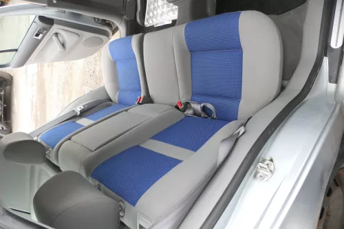 Golf 4 Limousine Sitz Rückbank Rücksitzbank Sitzfläche Sitze blau grau (167454)