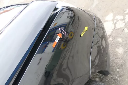 VW Lupo Kotflügel vorne rechts schwarz L041 (167567)