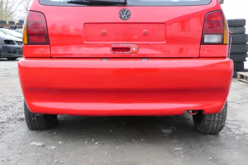 VW Polo 6N Stoßstange hinten breite Styling XXL Heckstoßstange rot LP3G (167624)