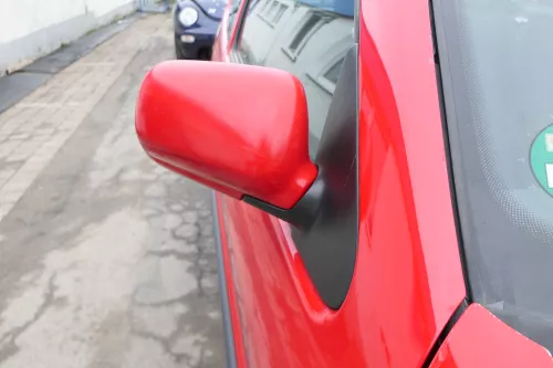 VW Polo 6N manueller manuell Spiegel Außenspiegel rechts rot LP3G & Glas (167627)