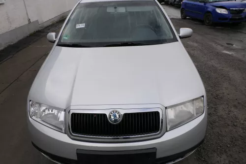 Skoda Fabia 6Y Motorhaube Klappe vorne silber grau LF7T mit Grill vorn (167763)