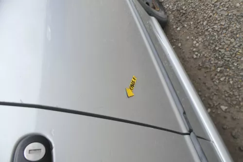 Skoda Fabia 6Y Limousine Schrägheck Tür hinten links grau silber LF7T (167767)