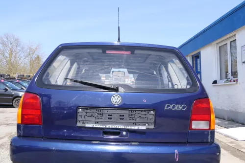 VW Polo 6N Heckklappe Klappe hinten Kofferraumklappe mit Scheibe blau LB5N (167853)