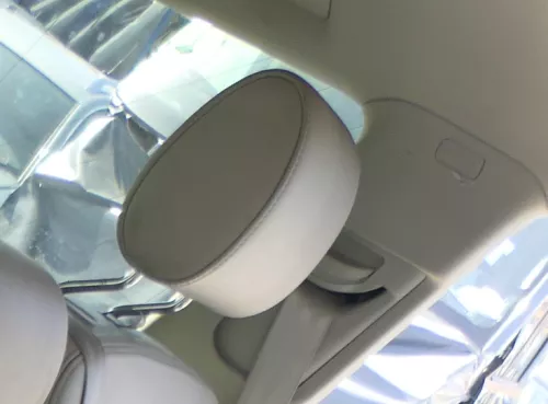 Audi Q7 4L Kopfstütze hinten rechts / links Leder grau lichtgrau Verano S-line  (168006)