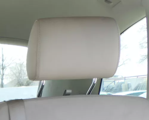 Audi Q7 4L Kopfstütze hinten rechts / links Leder grau lichtgrau Verano S-line  (168006)
