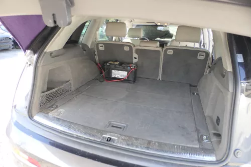 Audi Q7 4L Kombi Verkleidung Teppich Kofferraum Kofferraumteppich grau achatgrau (168110)