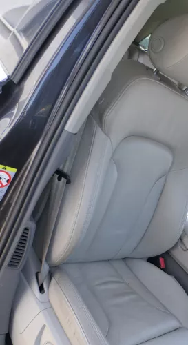 Audi Q7 4L B-Säulen Verkleidung vorne rechts Abdeckung um Gurt achatgrau grau (168117)