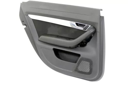 1x Audi A6 4F Türverkleidung Verkleidung Tür hinten links schwarz (168346)