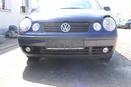 VW Polo 9N Stoßstange Frontstoßstange vorne blau LB5N (168361)
