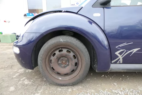 VW New Beetle 9C Kotflügel vorne links blau lila LG5T 1C0821103H (168411)