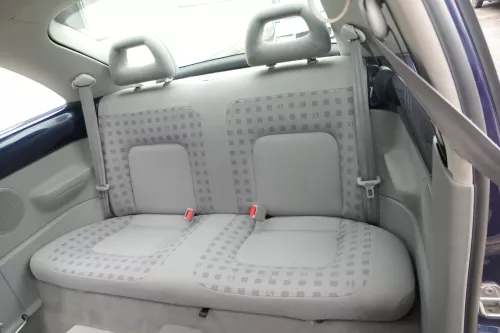 VW New Beetle 9C Sitz Sitze hinten Rückbank Rücksitzbank Lehne grau (168423)
