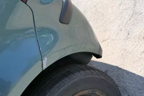 VW Polo 9N 9N3 Stoßstange Heckstoßstange hinten blau grün LA6L (168496)