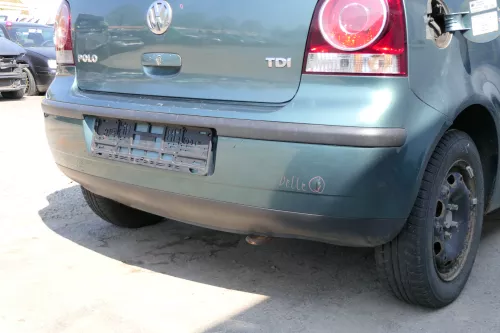VW Polo 9N 9N3 Stoßstange Heckstoßstange hinten blau grün LA6L (168496)