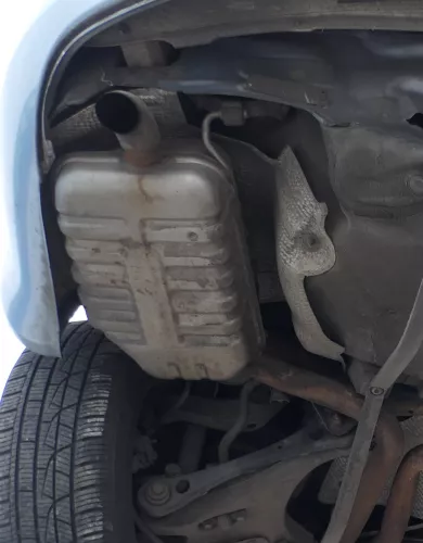 1x Audi A4 8E 8H B7 Cabrio Auspuff Endschalldämpfer links hinten 2,5 TDI (168565)
