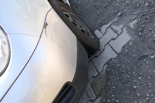 VW Lupo 6x Stoßstange vorne Frontstoßstange Stoßfänger silber LA7W (168844)