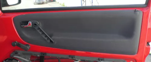 1x Lupo Arosa Türverkleidung Verkleidung Tür vorne rechts oben schwarz off-blck (168881)