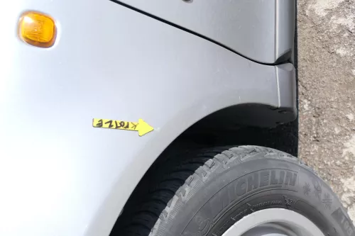 Audi A3 8L Kotflügel vorne links grau silber LY7M (168889)