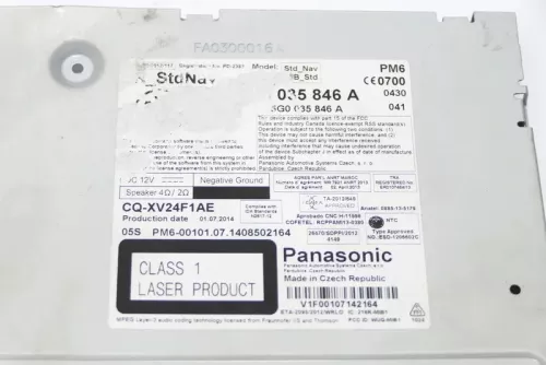 VW Golf 7 Navi Navirechner Steuereinheit 5G0035846A Bedienteil Rechner - MÄNGEL (169185)