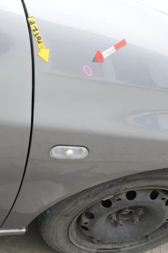 Seat Ibiza 6L Kotflügel vorne rechts grau LS7U bis 2010  (169241)