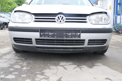 VW Golf 4 Stoßstange vorne Stoßfänger vorn vorne silber LB7Z SWR (169289)