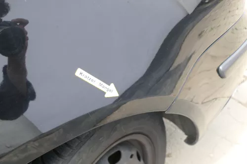VW Polo 9N Kotflügel vorne rechts schwarz L041 bis ca.Bj.2004  (169688)