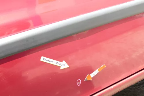 Seat Leon Toledo 1M Tür vorne rechts Beifahrertür rot LS3R (169760)