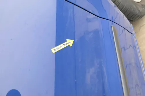 VW Fox 5Z Tür vorne rechts Beifahrertür blau LL5M (169903)