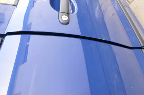 VW Fox 5Z Tür vorne rechts Beifahrertür blau LL5M (169903)