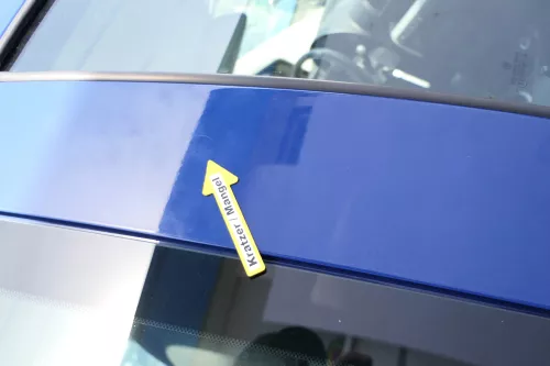 VW Fox 5Z Tür vorne rechts Beifahrertür blau LL5M (169903)