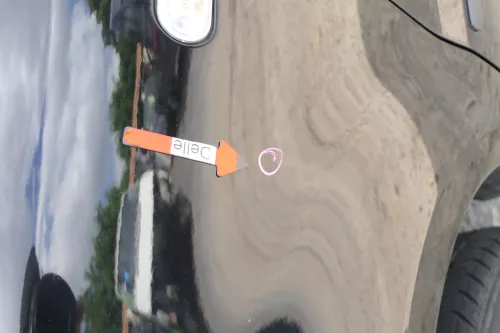 VW Fox Kotflügel vorne links schwarz L041 (169926)