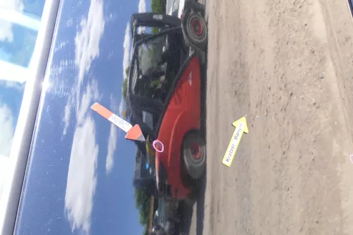 VW Fox 5Z Tür vorne links Fahrertür schwarz L041 (170166)