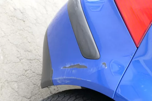 VW Golf 4 Limousine Stoßstange hinten Heckstoßstange Stoßfänger blau LW5Z (170182)
