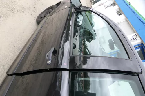 VW Fox 5Z Tür vorne links Fahrertür schwarz LC9Z (170198)