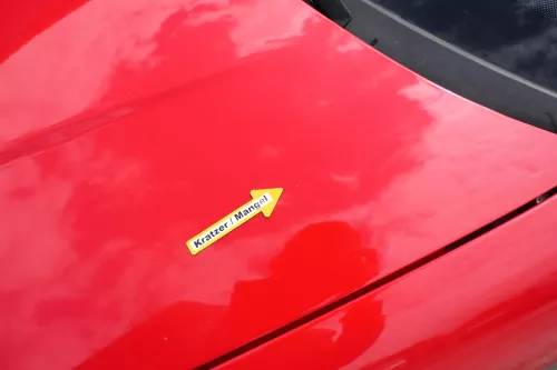 VW Polo 6N Motorhaube Klappe vorn vorne rot LP3G (170211)