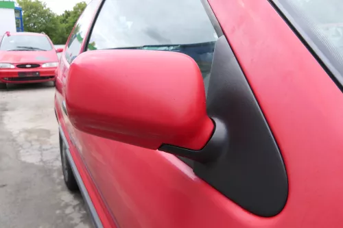 VW Polo 6N elektrischer elektrisch Spiegel Außenspiegel rechts rot LP3G & Glas (170226)