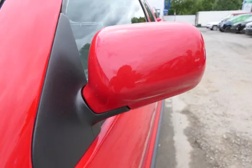 VW Polo 6N elektrischer Spiegel Außenspiegel links außen mit Glas rot LP3G (170227)