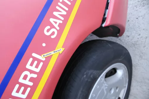 VW Sharan Kotflügel rechts vorne rot bis ca. Ende 1999 passend (170258)