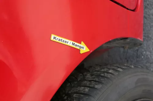 VW Lupo Kotflügel vorne links rot LP3G vorn (170465)