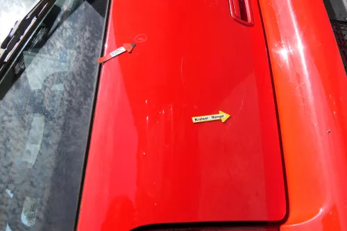 VW Lupo 6X Heckklappe Klappe Kofferraumklappe Scheibe rot LP3G (170469)
