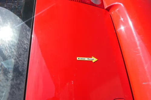 VW Lupo 6X Heckklappe Klappe Kofferraumklappe Scheibe rot LP3G (170469)