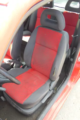 Seat Arosa VW Lupo Sitz vorn links Fahrersitz Höhenverstellung höhenverste rot